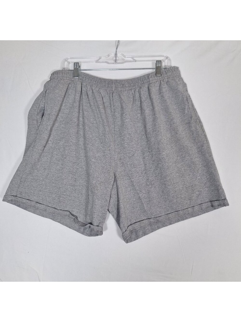 Soffe Gray Elastic Waist Shorts Mens size XL